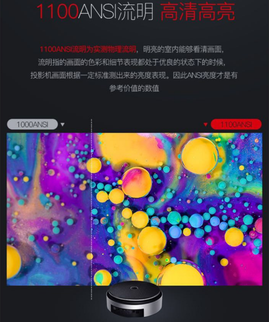 小帅影院U3S家用投影机京东预售：等你