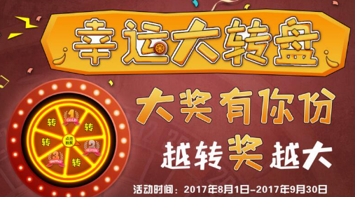 嘉丰瑞德十周年庆：幸运大转盘，越转