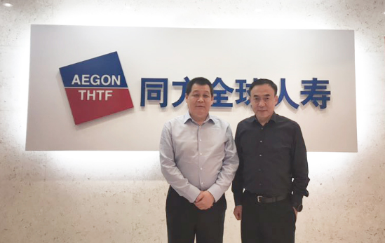 中民保险网苗健董事长到访同方全球人