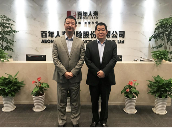 中民保险网苗健董事长到访百年人寿，