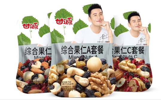 整整一大箱甘源坚果，抱着吃好满足